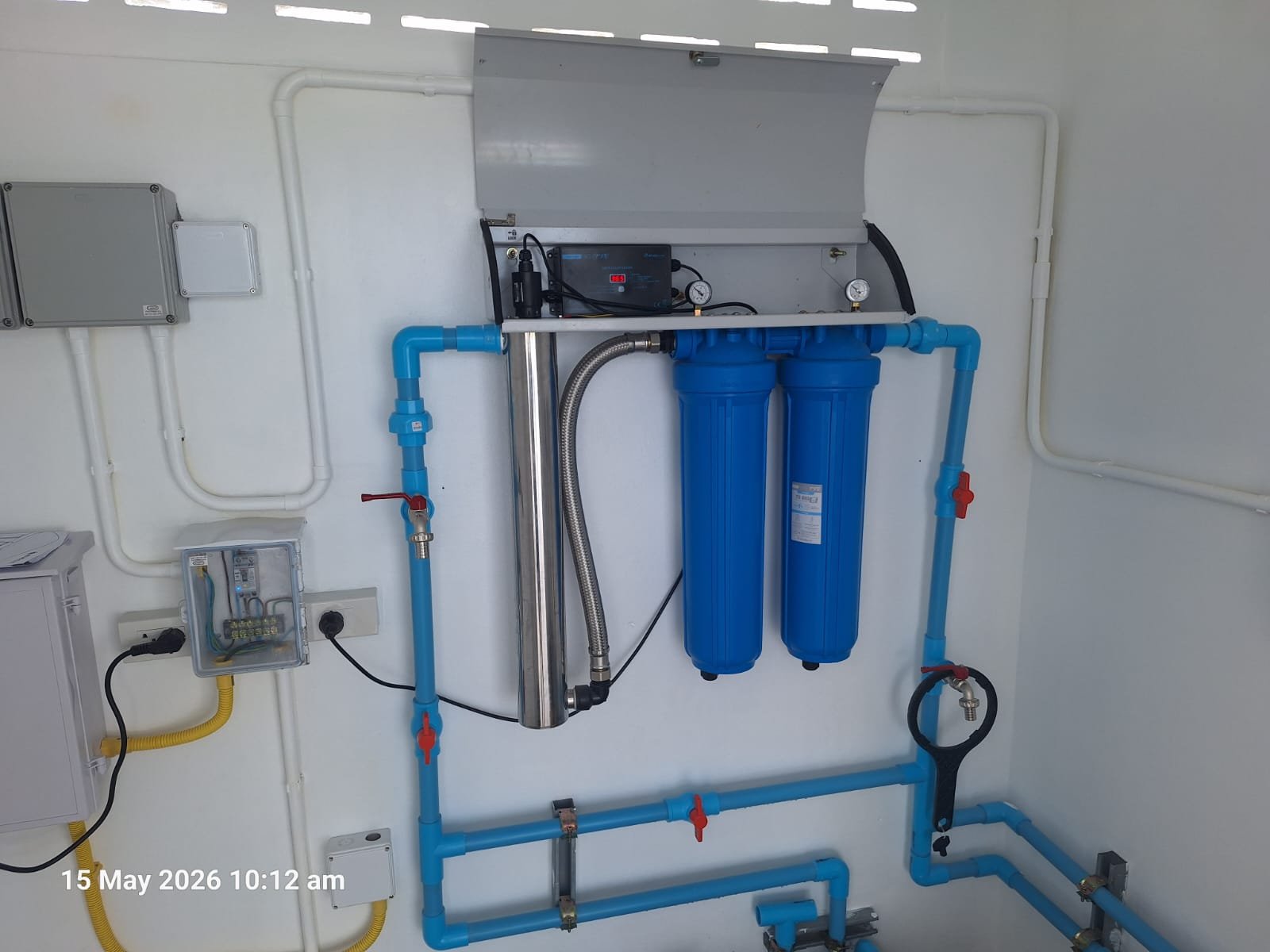 Big F Pro filtration system installed in the purpose-built pump room of a new Rawai villa