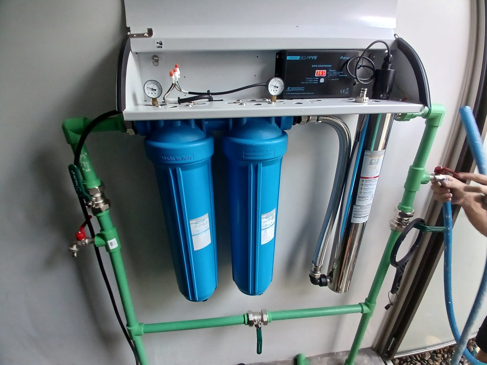Big F Pro whole-house filtration and UV-C system installed in a Phuket home